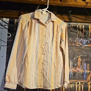 Striped Button-Up Shirt